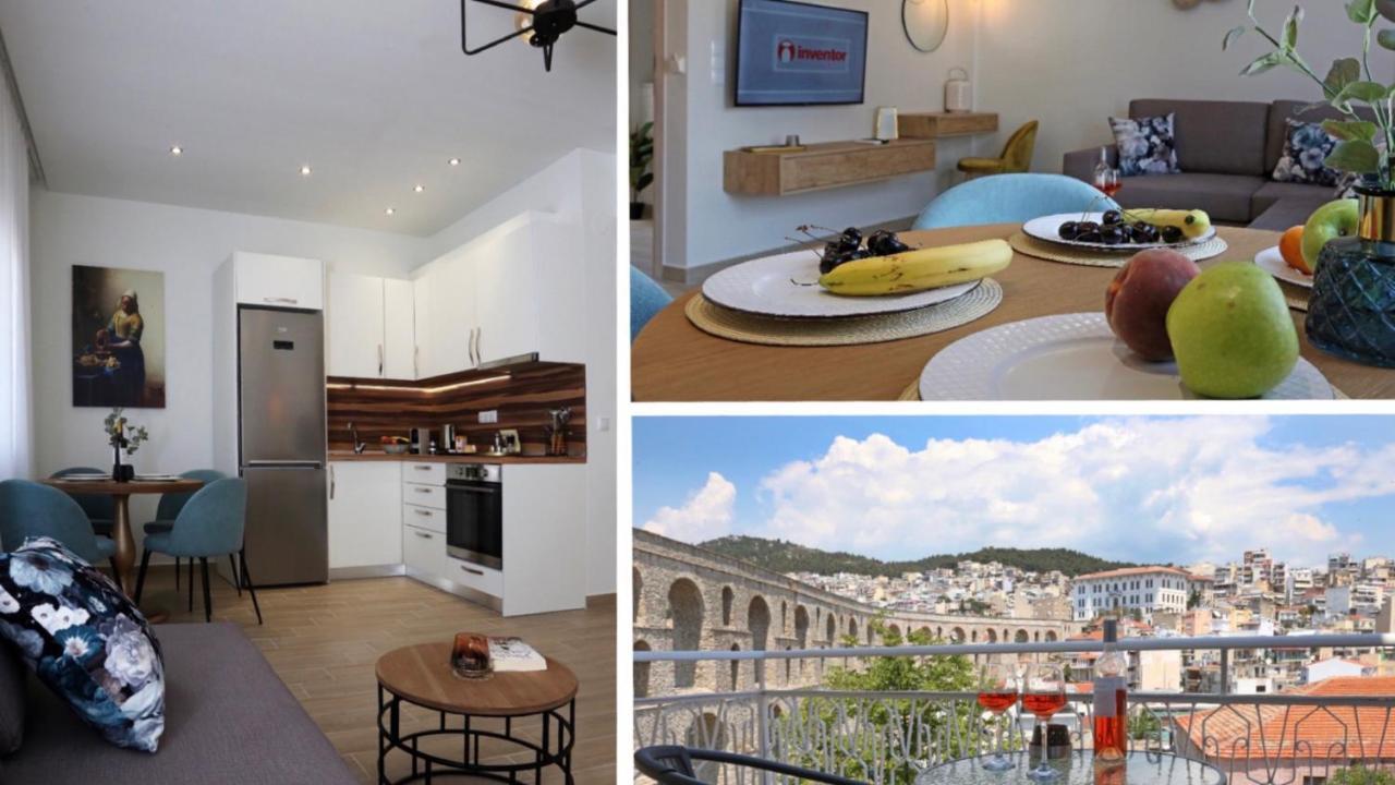 Ferienwohnung Under The Aqueduct Boutique House Kavala Exterior foto