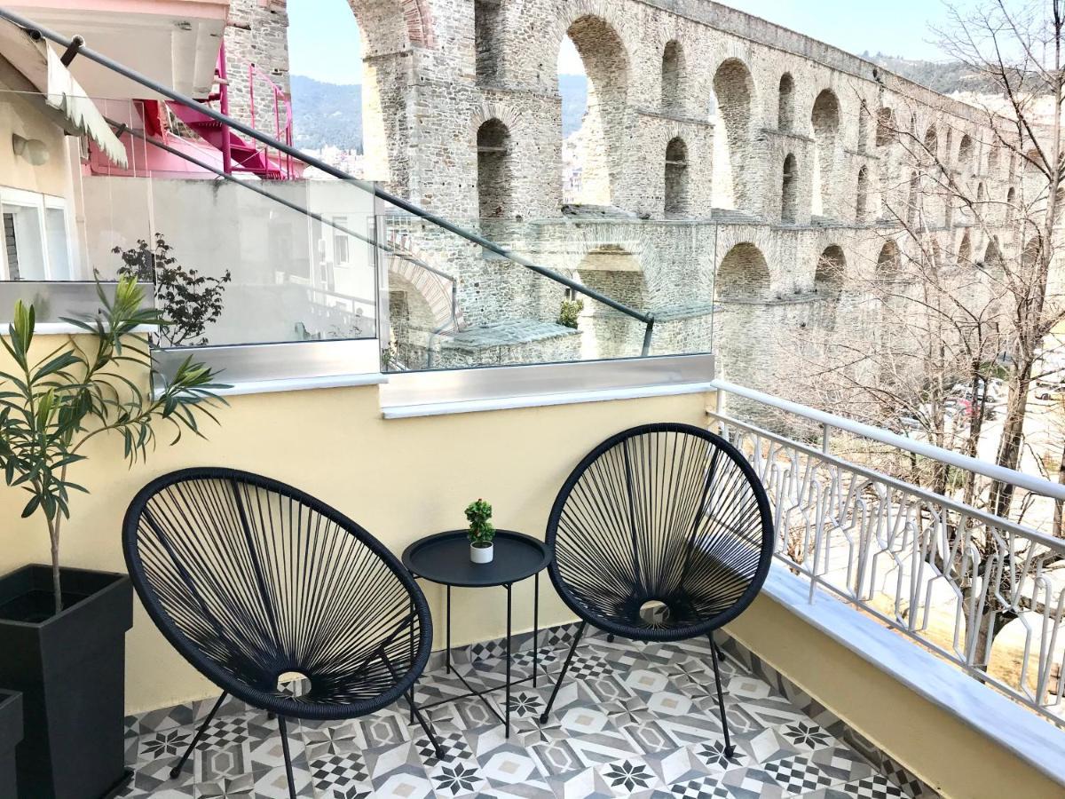 Ferienwohnung Under The Aqueduct Boutique House Kavala Exterior foto